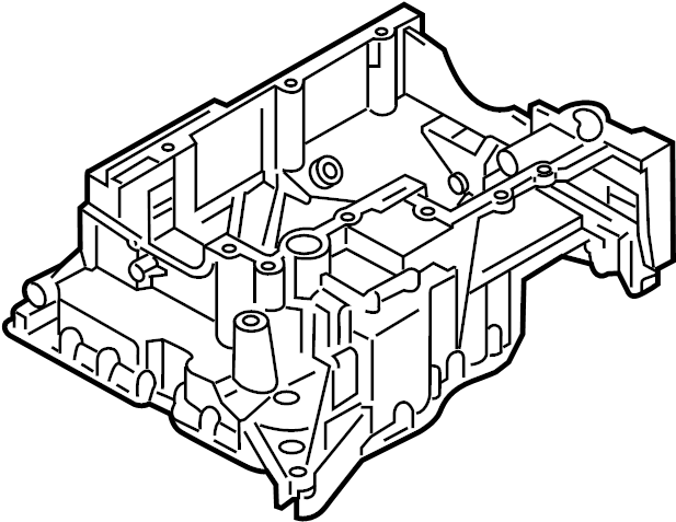 View 059103601Q Engine Oil Pan (Upper) Full-Sized Product Image