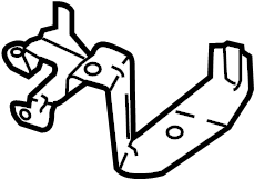 View 7P0422491D Power Steering Pump Reservoir Bracket (Lower) Full-Sized Product Image