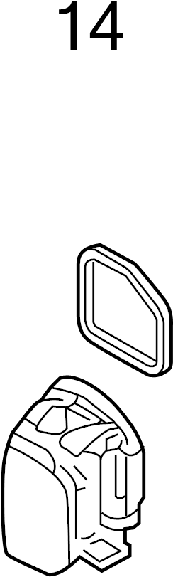View 7L0819143B Gasket. Case. Blower. HVAC. Seal.  Full-Sized Product Image