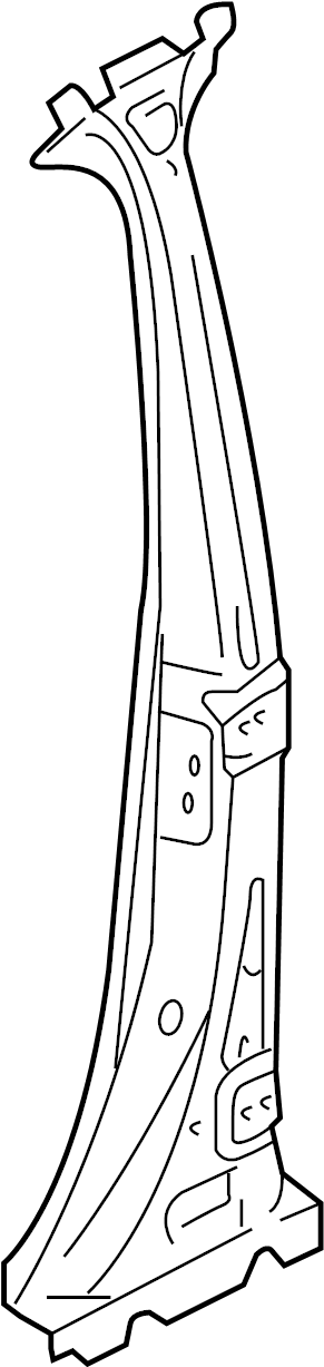 View 7P0809607A Body B-Pillar Reinforcement Full-Sized Product Image