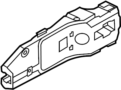 View 7P6837885 Exterior Door Handle Base Full-Sized Product Image