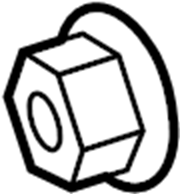 View WHT006410 Suspension Knuckle Nut Full-Sized Product Image