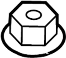 View N90958602 Nut.  Full-Sized Product Image
