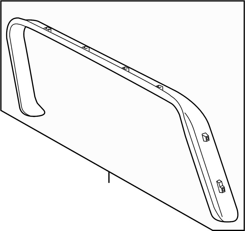 View 7P6867603D82V Liftgate Trim (Upper) Full-Sized Product Image