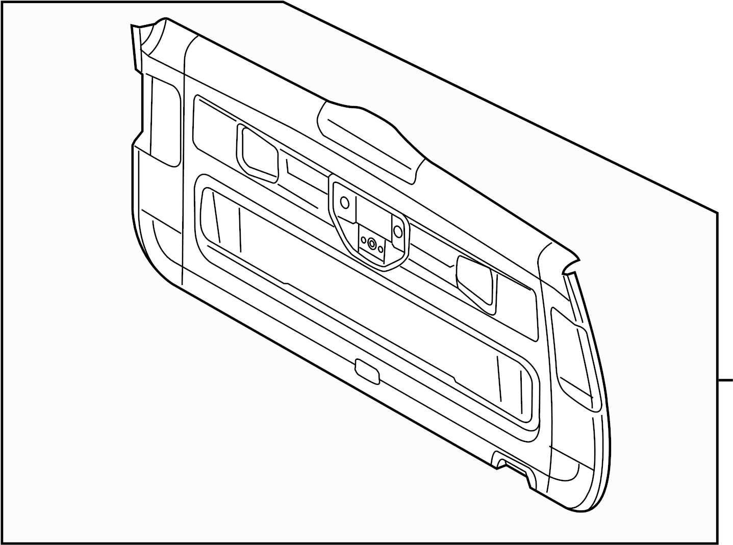 View 7P6867601D82V Liftgate Trim Cover (Lower) Full-Sized Product Image