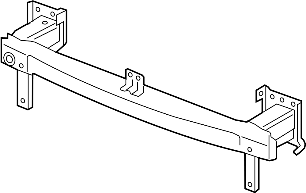View 5N0807109J Bumper Impact Bar Full-Sized Product Image