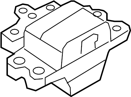 View 5N0199555K Manual Transmission Mount Full-Sized Product Image