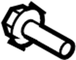 View N10622501 PAN - HEAD SCREW 5X12. Pull rod mount bolt.  Full-Sized Product Image