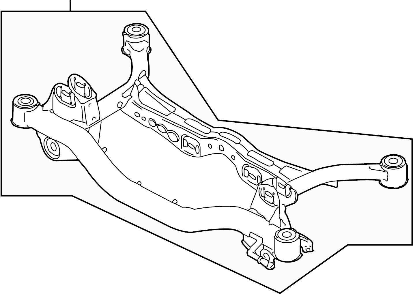 View 5N0505315S Suspension Subframe Crossmember (Upper) Full-Sized Product Image