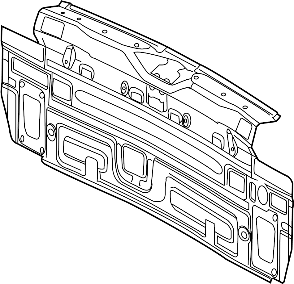 View 5N0813301 Rear Body Panel (Rear, Upper, Lower) Full-Sized Product Image