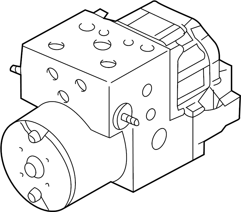 View 8E0614111G ABS Hydraulic Assembly Full-Sized Product Image