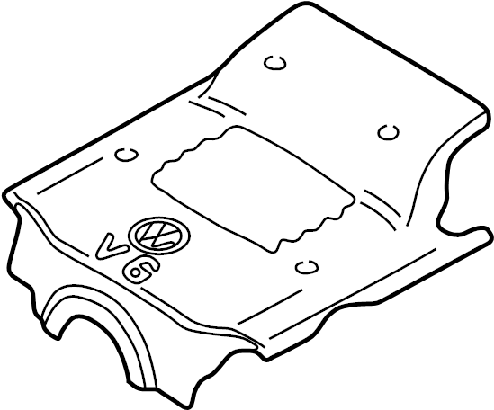 View 078103927Q Engine Cover Full-Sized Product Image