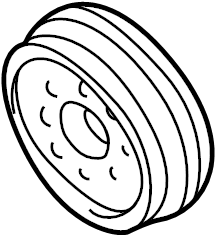 View 058105251E Engine Crankshaft Pulley Full-Sized Product Image