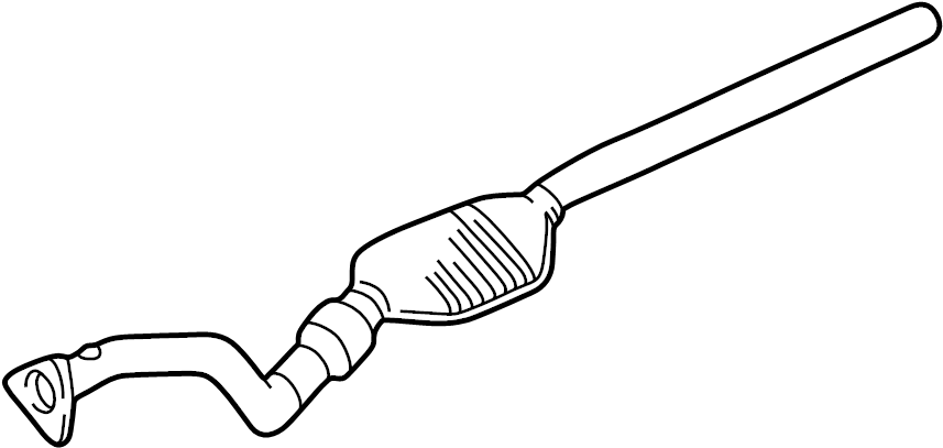 View 8E0253095TX Catalytic Converter (Front) Full-Sized Product Image