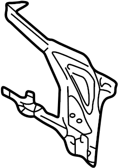 View 8D1857319F Instrument Panel Center Support (Lower) Full-Sized Product Image