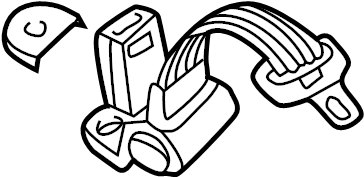 View 3B0857703BHCP Seat Belt Full-Sized Product Image