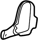 View 8D088146301C Seat Back Recliner Adjustment Mechanism Cover (Lower) Full-Sized Product Image