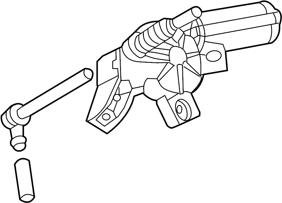 View 8L0955711B Back Glass Wiper Motor Full-Sized Product Image