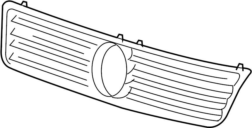 View 3B0853651K3FZ Grille (Upper) Full-Sized Product Image