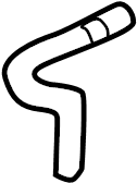 View 8D0121109N Engine Coolant Overflow Hose Full-Sized Product Image