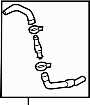 View 3B0121449J Engine Coolant Hose Full-Sized Product Image