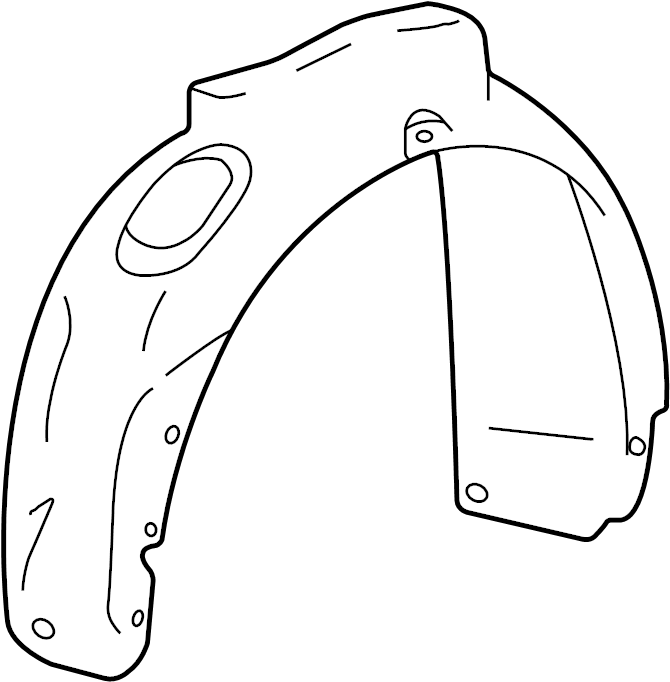 View 3B0809957A01C Fender Splash Shield (Front, Rear, Lower) Full-Sized Product Image