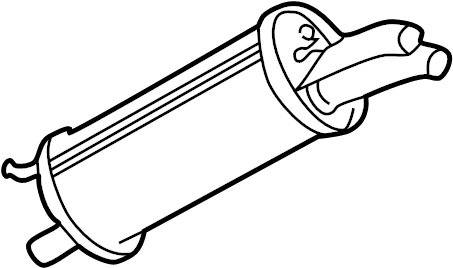 View 3B0253609C Exhaust Muffler Full-Sized Product Image