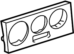 View 3B0819075E2ZS Instrument Panel Bezel Full-Sized Product Image