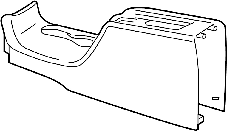 View 3B1863323C7DE Seat Console Full-Sized Product Image