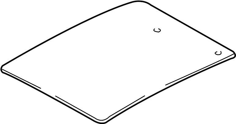 View 3B0867811A Sound Absorber (Front) Full-Sized Product Image
