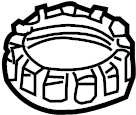 View 191201375A01C Fuel Tank Sending Unit Lock Ring Full-Sized Product Image
