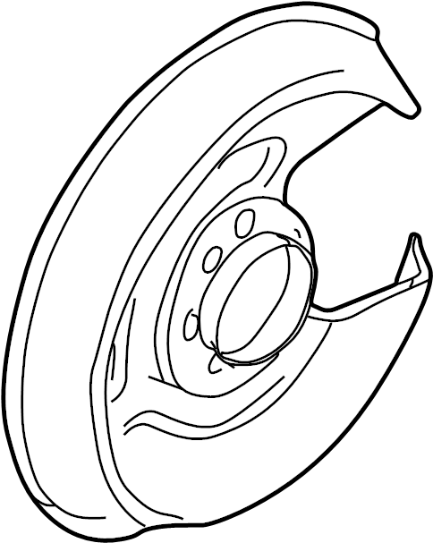 View 8E0615612E Brake Dust Shield Full-Sized Product Image