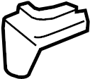 View 3C0810334 Fender Bracket (Lower) Full-Sized Product Image
