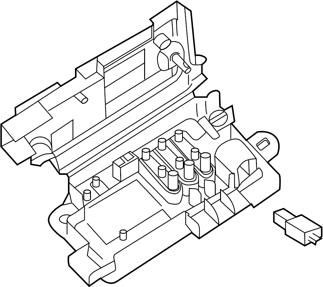 View 3C0937548 Fuse and Relay Center Full-Sized Product Image