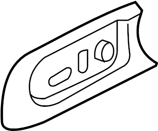View 3C0881318A30T Seat Frame Trim Panel (Front) Full-Sized Product Image