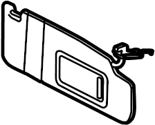 View 3C0857552AQ2F4 Sun Visor Full-Sized Product Image