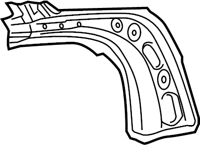 View 3C5809263 Quarter Panel Reinforcement (Rear, Lower) Full-Sized Product Image