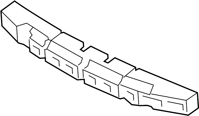 View 3C8807248E Bumper Impact Absorber Full-Sized Product Image