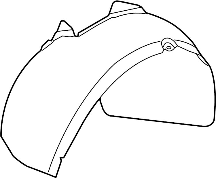 View 3C8805977D Fender Splash Shield (Front, Rear, Lower) Full-Sized Product Image