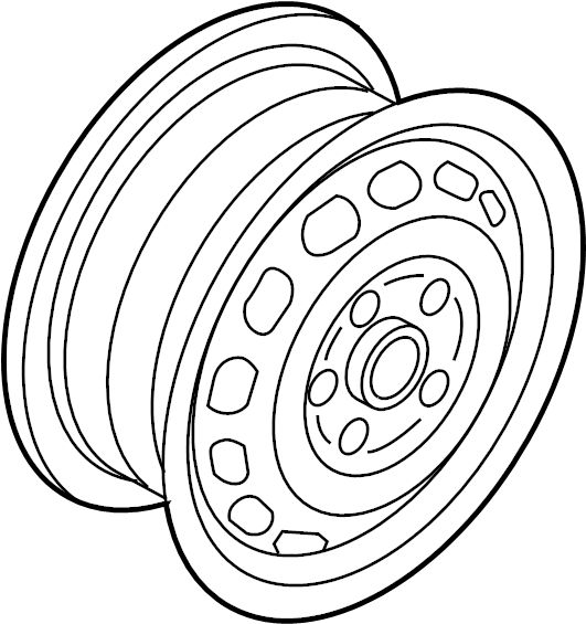 View 3C0601027BR03C Wheel Full-Sized Product Image
