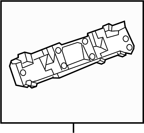 View 3AA857318C Instrument Panel Pad Bracket Full-Sized Product Image