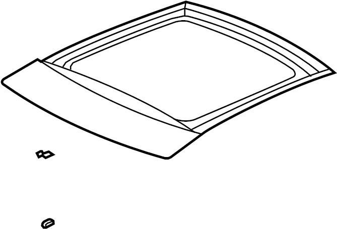 View 3C8877021B Sunroof Frame Full-Sized Product Image