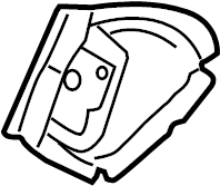 View 3C8809614 Door Lock Striker Plate Full-Sized Product Image