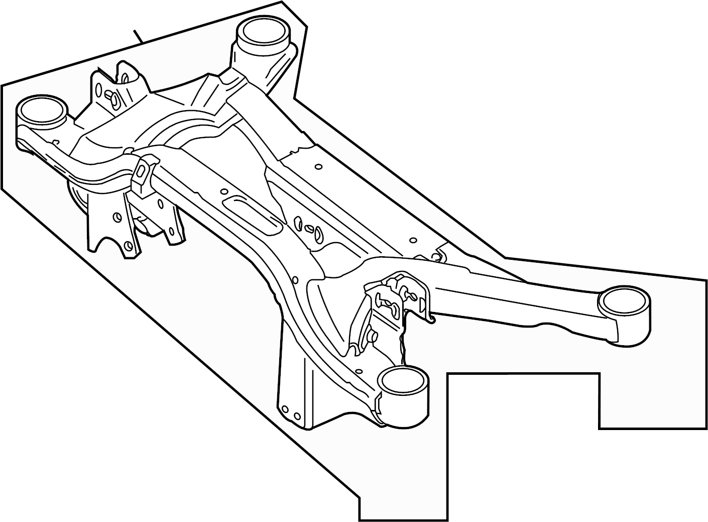 View 5N0505235AH Suspension Subframe Crossmember (Upper) Full-Sized Product Image