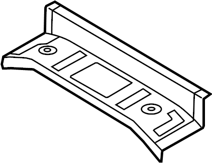 View 3C5813528 Body Reinforcement. Package Tray Bracket. (Rear) Full-Sized Product Image