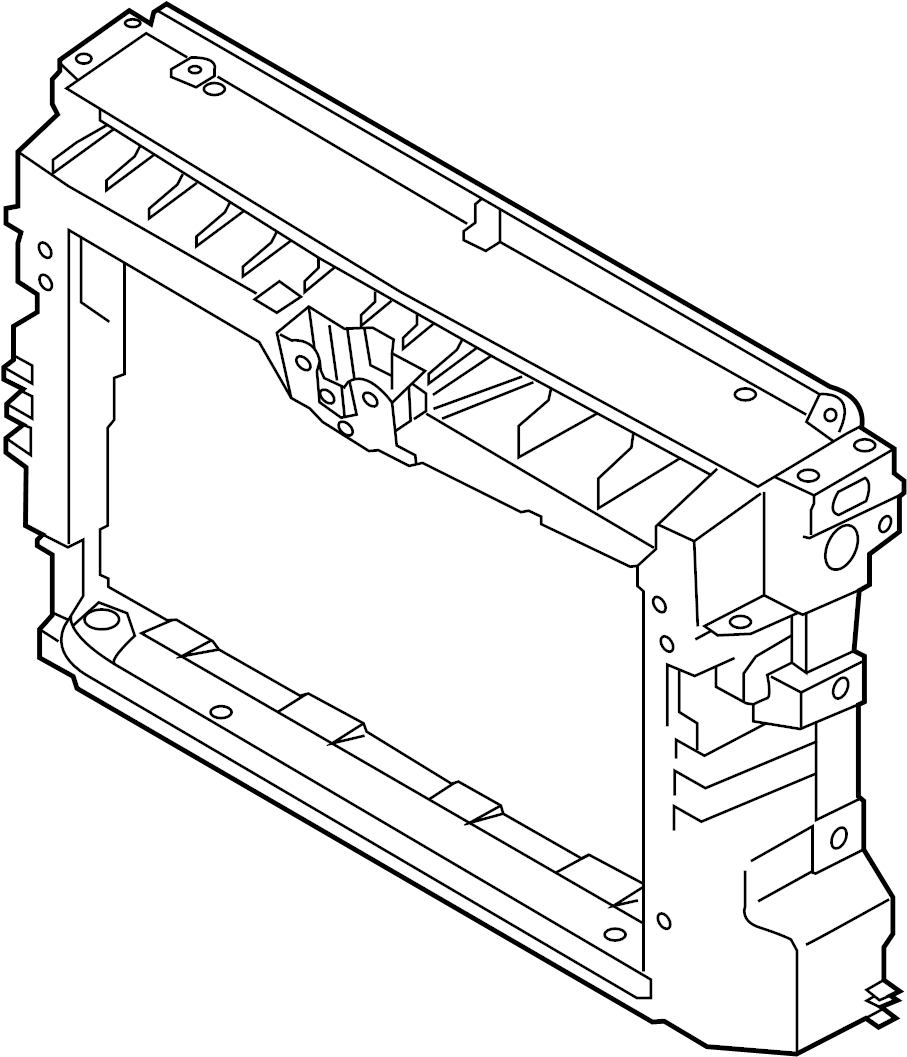 View 561805588B9B9 Support. Radiator. Panel.  Full-Sized Product Image