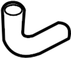 View 3C0121058AA Engine Coolant Hose Full-Sized Product Image