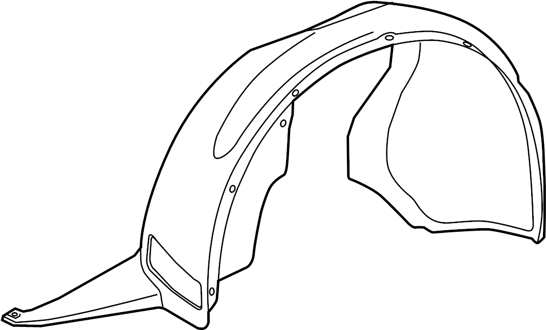 View 561805911D9B9 Fender Splash Shield (Front, Rear, Lower) Full-Sized Product Image