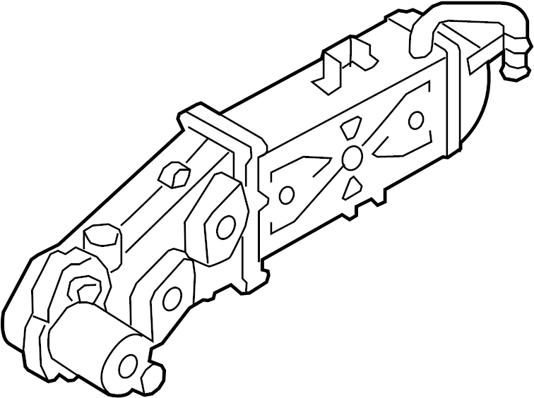 View 03L131512DR Exhaust Gas Recirculation (EGR) Cooler Full-Sized Product Image