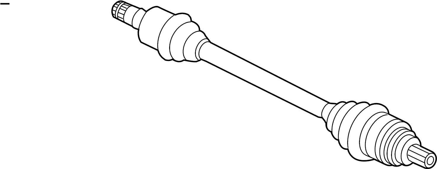 View 561407271AA CV Axle Assembly Full-Sized Product Image